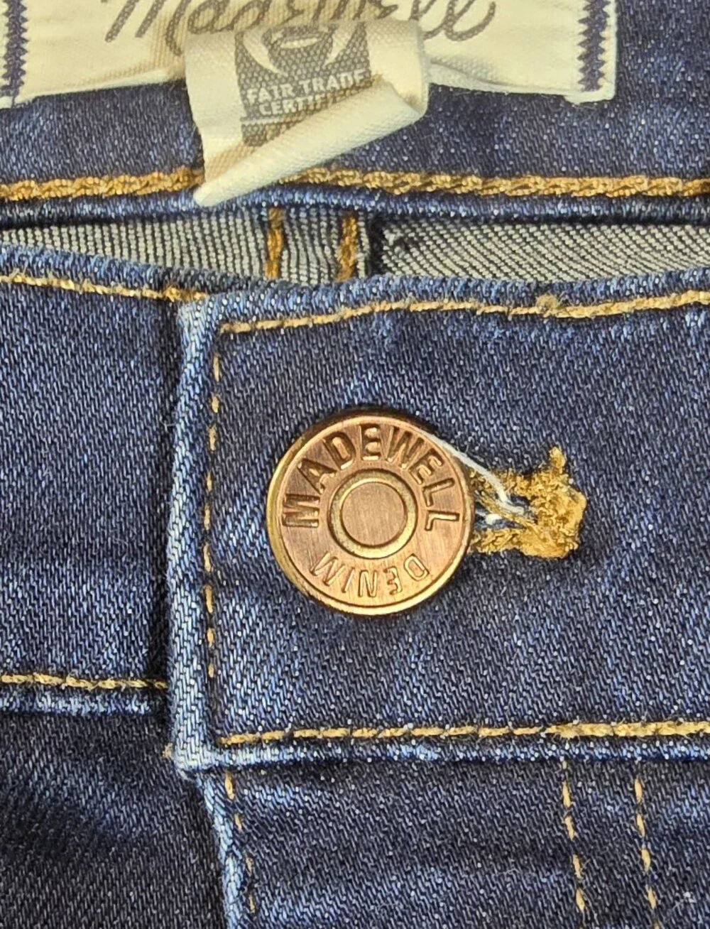 Madewell 9” Mid-Rise Skinny Jeans 32P Dark Wash Magic Pockets 26” Inseam